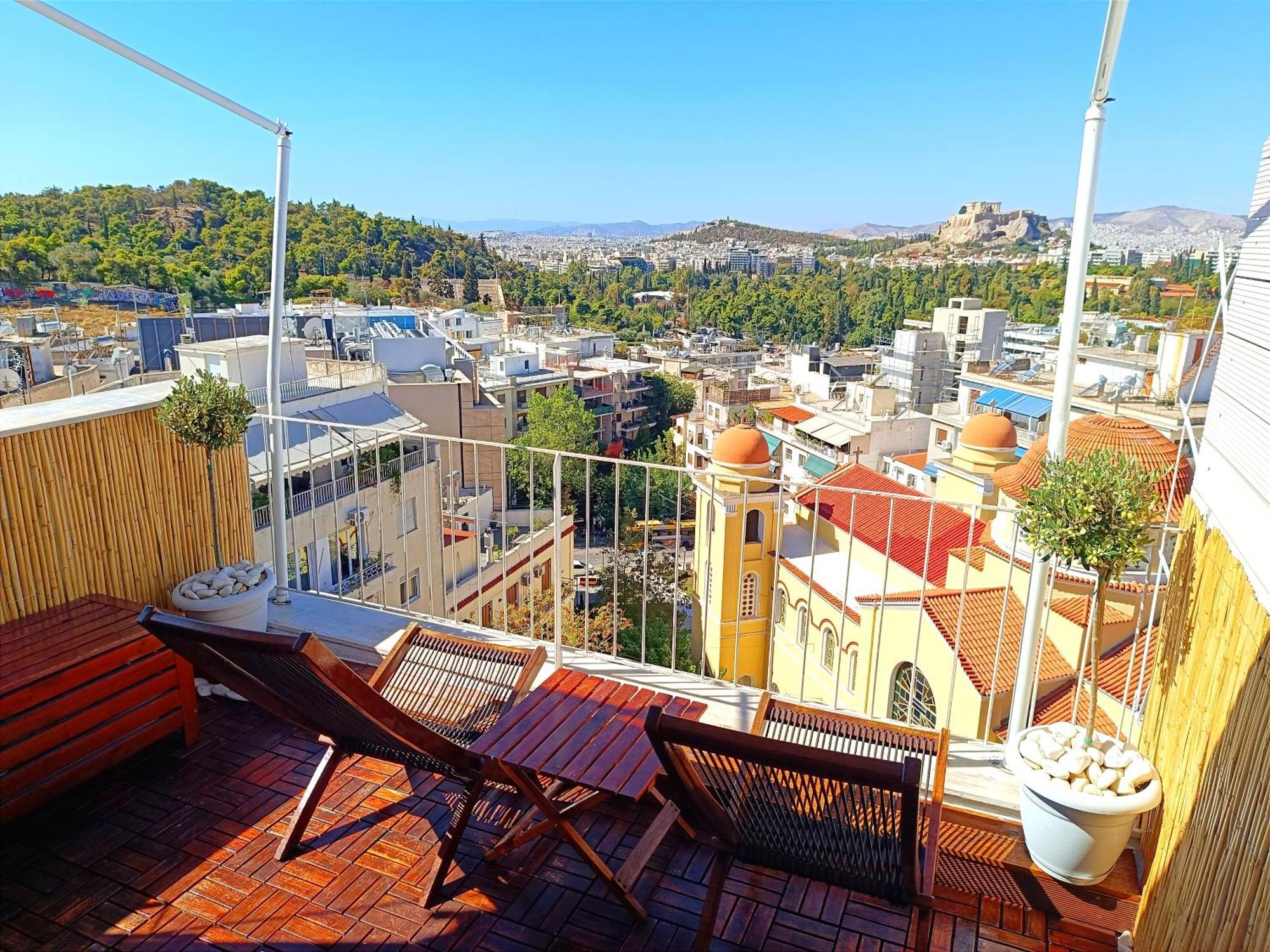 דירות אתונה Penthouse With Acropolis View מראה חיצוני תמונה